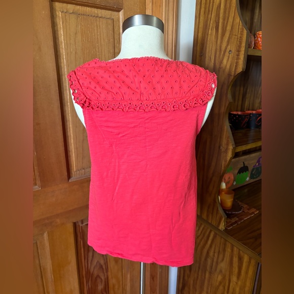 Boden Pink Tank Top Lace Eyelet - Picture 3 of 6